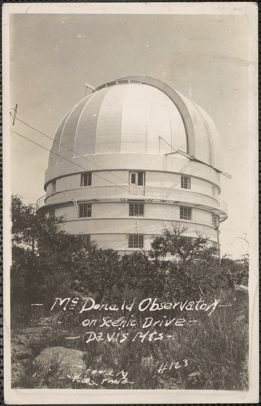 McDonald Observatory on scenic drive - Davis Mts