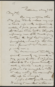 Gerrit Smith autograph letter signed to Franklin Benjamin Sanborn, Peterboro N.Y., 7 May 1858