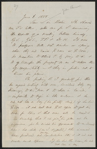 Thomas Wentworth Higginson memorandum, 1 & 6 June 1858