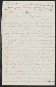 Charles Plummer Tidd autograph letter to Thomas Wentworth Higginson, 18 December 1859