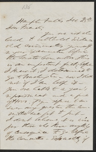 F. B. Sanborn autograph letter signed to Thomas Wentworth Higginson, Hampton Falls [N.H.], 25 December [1859]