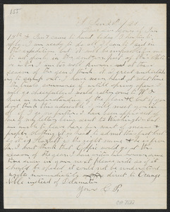 Charles Plummer Tidd autograph letter signed to [Thomas Wentworth Higginson], 20 January [18]60