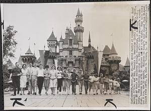 The whole family at Disneyland