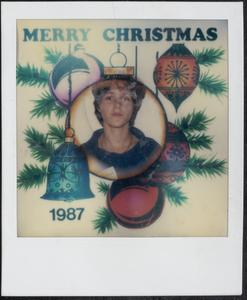 Susan Richards with a Merry Christmas border
