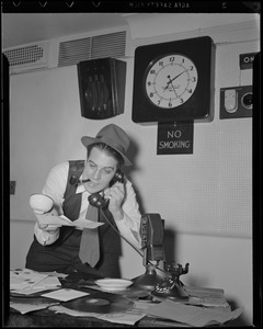 Russ Offhaus, WCOP, with coffee