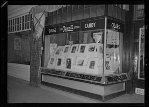 Rexall drug store window display for Saugus Camera Club exhibition