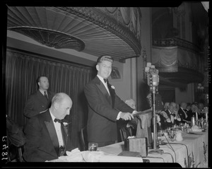 John C. Nicodemus addressing the Advertising Club of Boston at the Hotel Statler