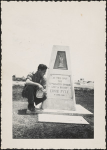 Memorial for Ernie Pyle in Ie Shima, Japan