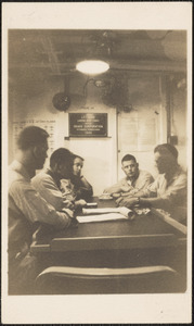 Unidentified image, probably taken from or aboard LST 795 while underway in Pacific