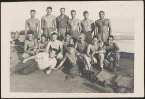 Unidentified image, probably taken from or aboard LST 795 while underway in Pacific