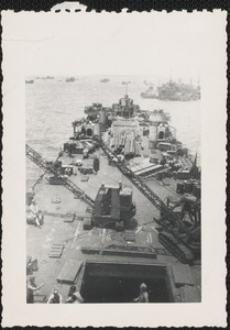 Unidentified image, probably taken from or aboard LST 795 while underway in Pacific