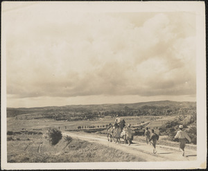 Natives returning from rice fields on Okinawa