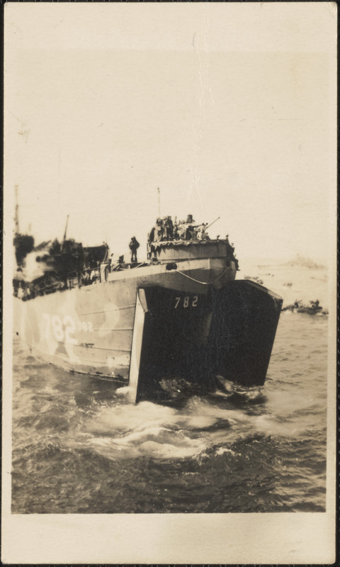 Heading for the beach at Iwo Jima