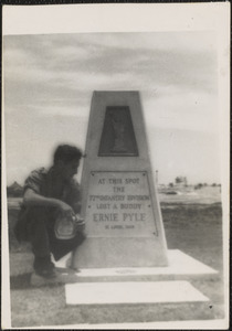 Ernie Pyle's tomb on Ie Shima
