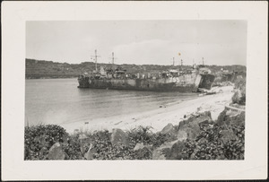 LST 795 beached at Sesoko Beach