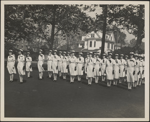 Cadets of women's reserve (SPARS) at Coast Guard Training Station