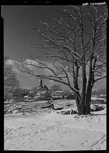 Marblehead, Hilltop, from Crocker Park in snow