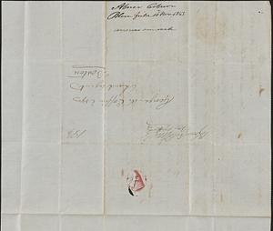 Abner Coburn to George Coffin, 16 November 1843