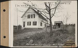 Rutland Worsted Co., house #3, garage #31/2, West Rutland, Rutland, Mass., May 3, 1928