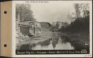 Dwight Manufacturing Co., canal, section #5, Chicopee, Mass., Aug. 20, 1931