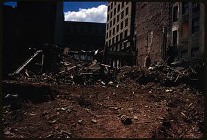 Demolished building, Boston