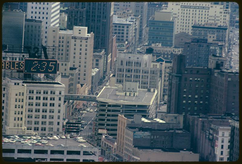 Elevated view of downtown Seattle