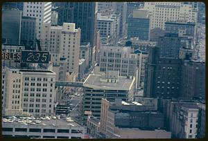 Elevated view of downtown Seattle