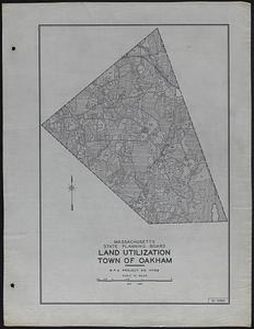 Land Utilization Town of Oakham