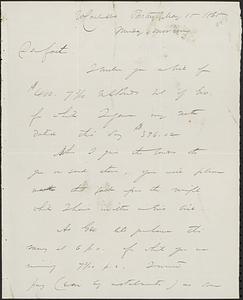 Letter from John D. Long to Zadoc Long, May 15, 1865