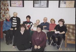 Left to right: Josie Tristany, Rose Pixley, Linda Croze, Millie Dulin, Bill Derrick, Pat Richard, Taylor Heath