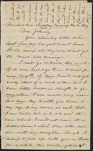 Letter from Zadoc Long to John D. Long, November 30, 1869