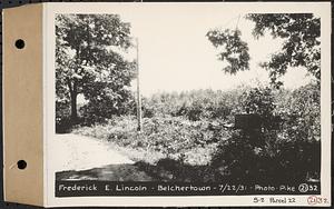 Contract No. 21, Portion of Ware-Belchertown Highway, Ware and Belchertown, land of Frederick E. Lincoln, Plan No. S-2, Belchertown, Mass., Jul. 22, 1931