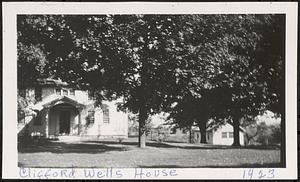 Perez Chapin house in 1923 when it was occupied by Clifford Wells