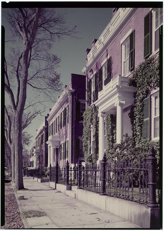 Sidewalk scene, Nantucket