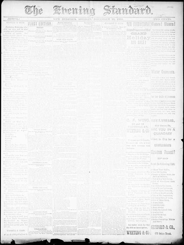 Evening Standard. December 16, 1889 - Digital Commonwealth