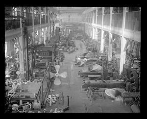 Factory making parts including propellers