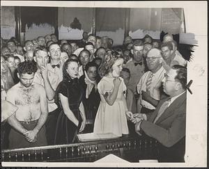 Angry crowd at attack hearing