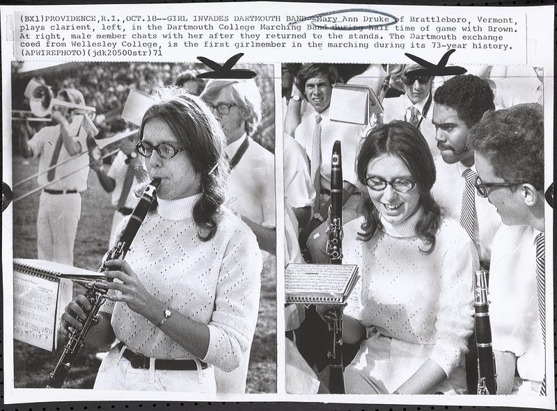 Girl invades Dartmouth band