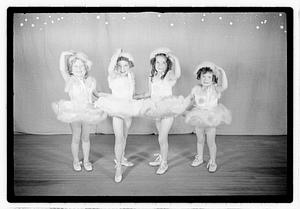 Girl ballet dancers in costume