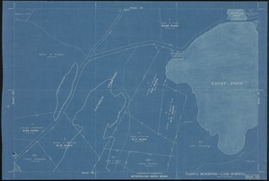 Metropolitan Water Works, Wachusett Reservoir, land surveys, sheet 30, index plan to photographs of real estate, Clinton, Mass., ca. 1896-1898