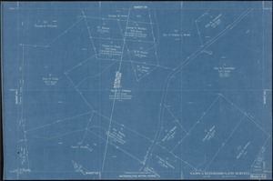 Metropolitan Water Works, Wachusett Reservoir, land surveys, sheet 49, index plan to photographs of real estate, Clinton and Sterling, Mass., August 1896