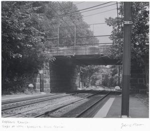 Right of way over Highland Branch (D Line) at Brookline Hills Station
