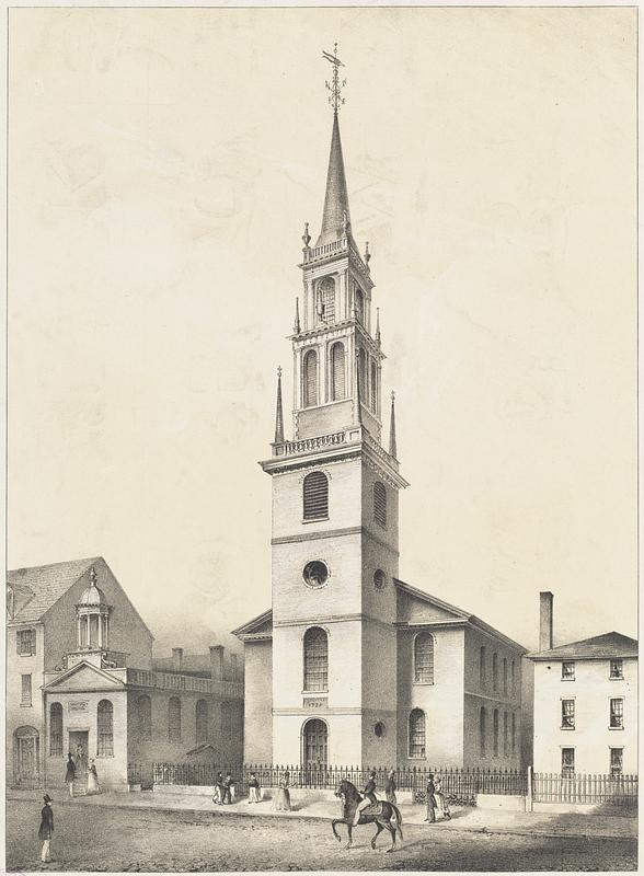Christ Church, Boston. Erected A.D. 1723