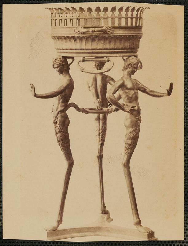 Tripod with young ithyphallic Satyrs as legs