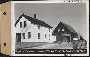 Robert F. and Julia I. Lindsten, house and barn, Barre, Mass., Mar. 31, 1941