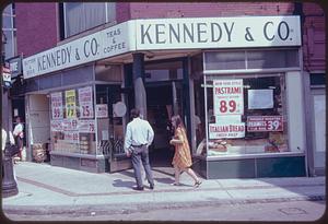 Kennedy & Co. storefront, Hanover Street, Boston