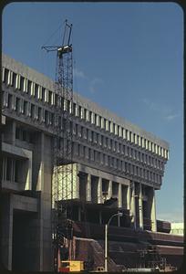 Boston City Hall under construction