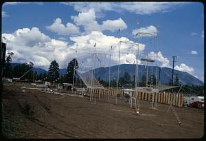 Trapeze course at fairground, Flagstaff, Arizona