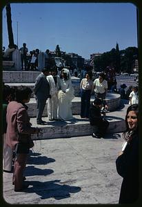 Wedding party at Victor Emmanuel II Monument, Rome, Italy