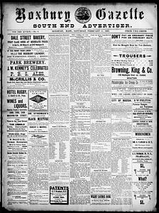 Roxbury Gazette and South End Advertiser, February 11, 1899